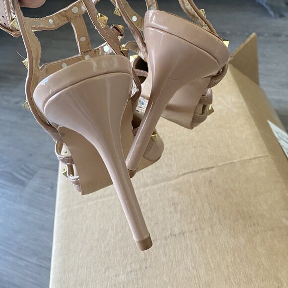Catherine Malandrino Pink and Gold Sexy Heels - Picture 7 of 10
